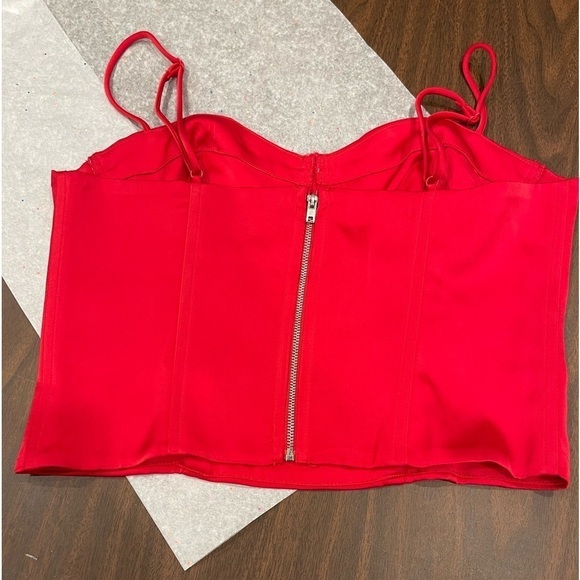 Jason Wu Satin Bustier and Buttons Down Blouse Top Set.Size M - Picture 13 of 16